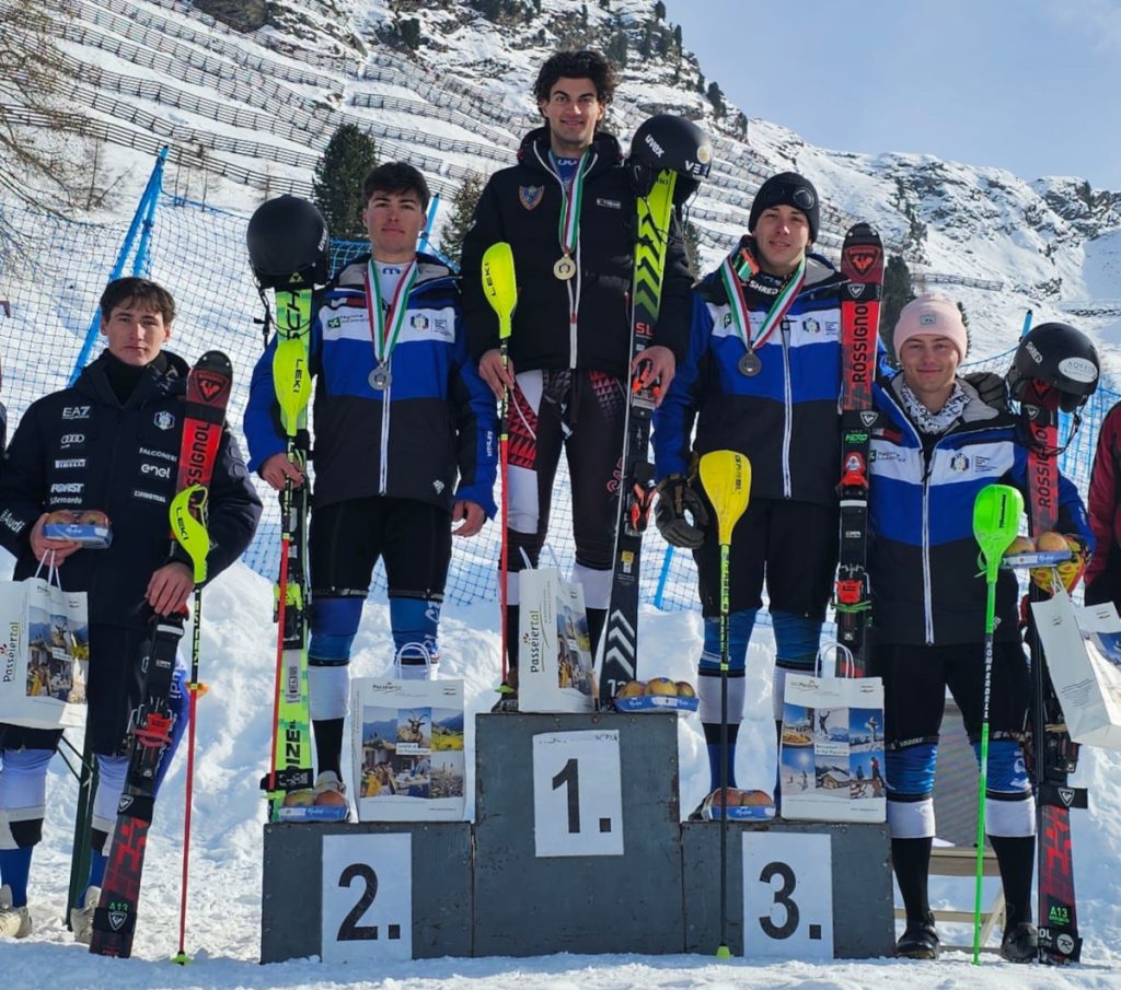 Luca Bianchi vice campione italiano Slalom Campionati GIovani 2025